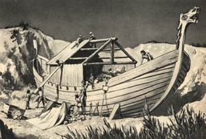 Entierro de barco vikingo de English School